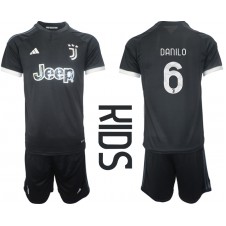 Juventus Danilo Luiz #6 Tredjedraktsett Barn 2023-24 Kortermet (+ korte bukser)